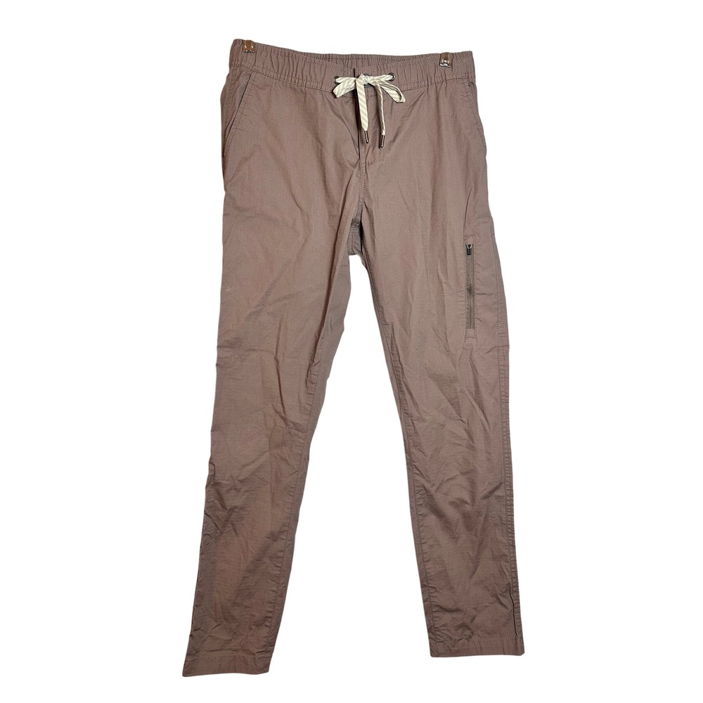 Vuori Ripstop Pants Dusty Rose Mauve Elastic Waist Drawcord‎ Utility Slim Women